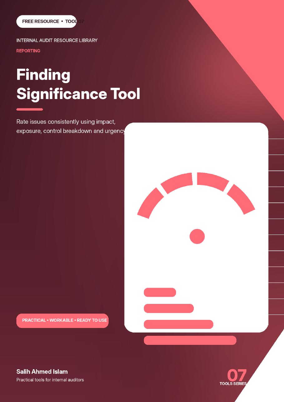 Finding Significance Tool free PDF cover