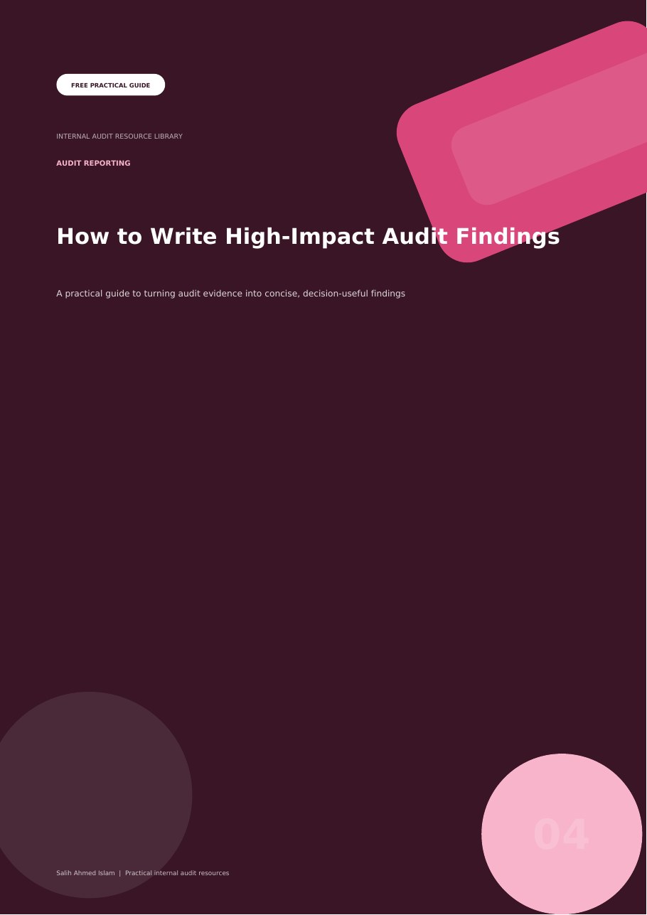 How to Write High-Impact Audit Findings free PDF cover