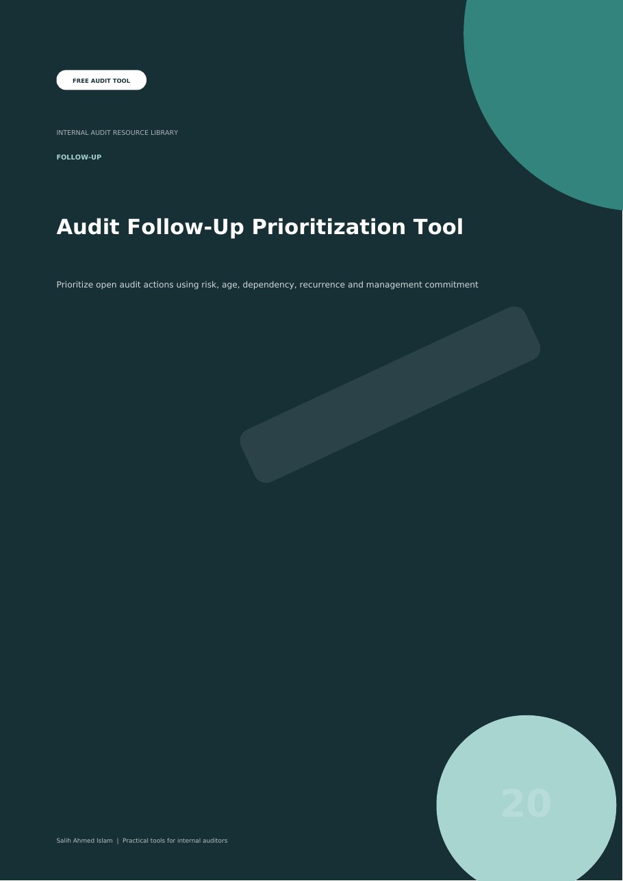 Audit Follow-Up Prioritization Tool free PDF cover