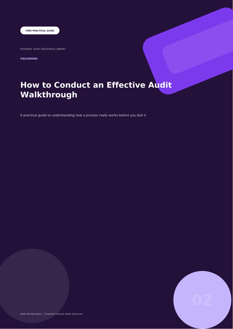 How to Conduct an Effective Audit Walkthrough free PDF cover