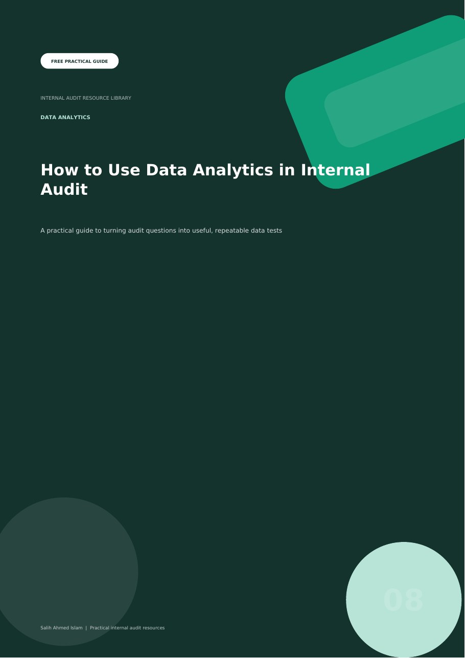 How to Use Data Analytics in Internal Audit free PDF cover