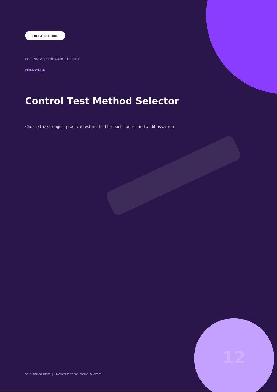 Control Test Method Selector free PDF cover