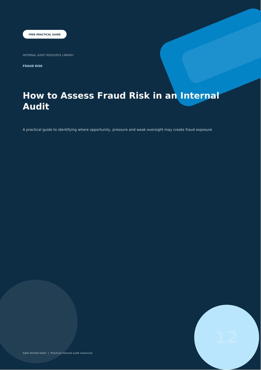 How to Assess Fraud Risk in an Internal Audit free PDF cover