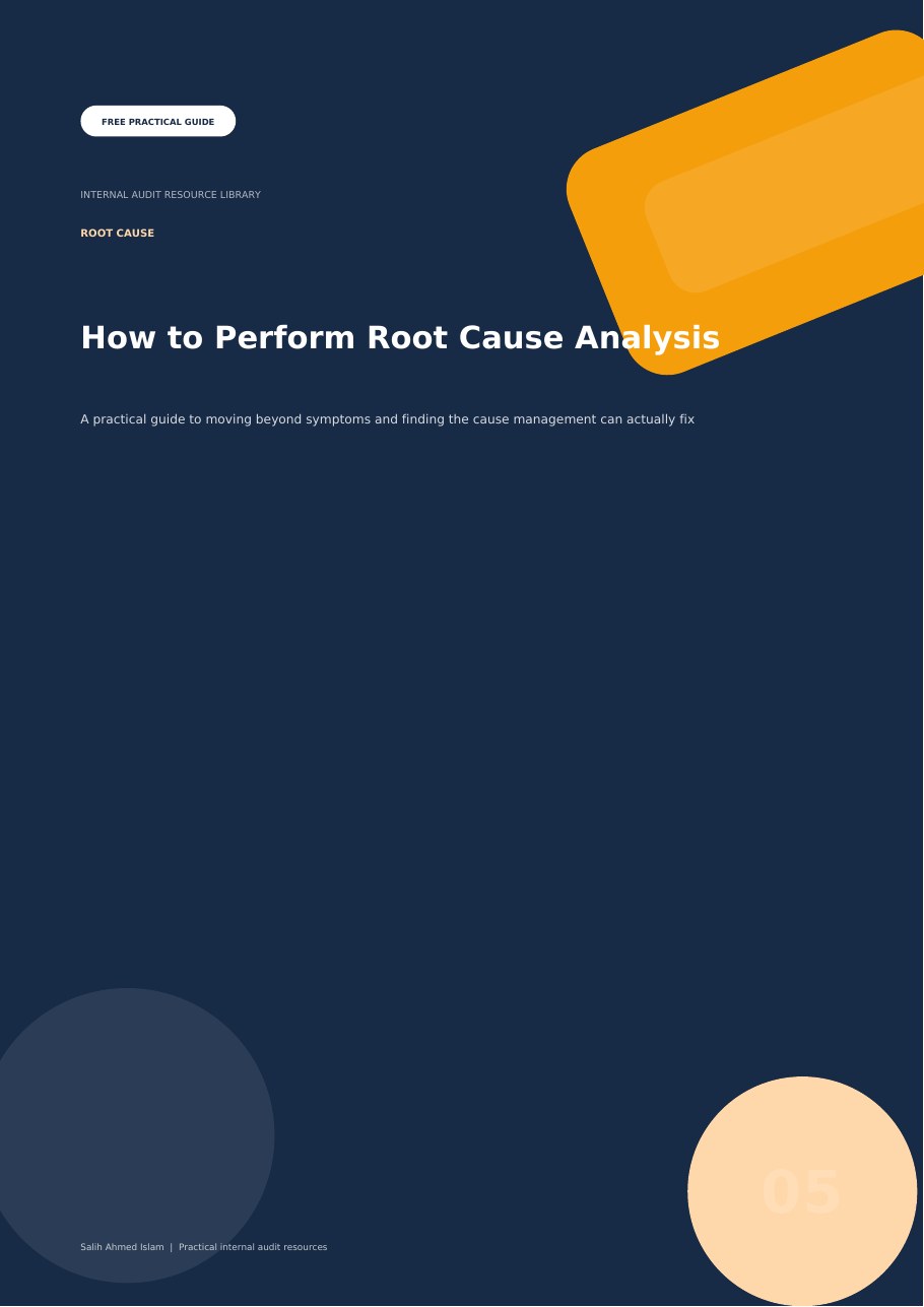 How to Perform Root Cause Analysis free PDF cover