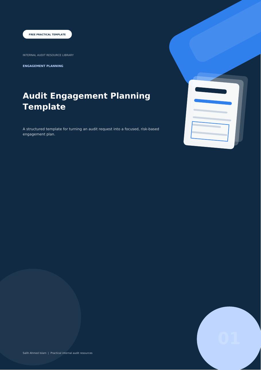 Audit Engagement Planning Template free PDF cover